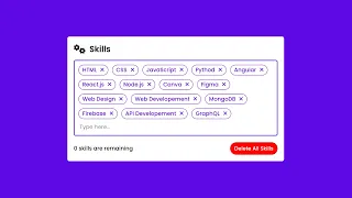 Build Tags Input Box Using JavaScript