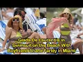 Giada De Laurentiis in Swimsuit on the Beach With Boyfriend Shane Farley in Miami