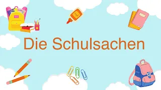 Die Schulsachen German School Objects الأدوات المدرسية باللغة الالمانية 