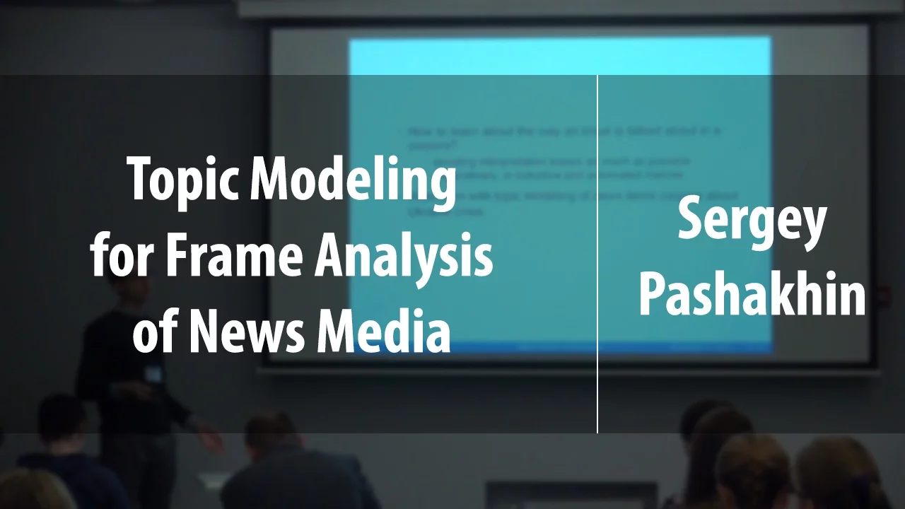 Topic Modeling for Frame Analysis of News Media