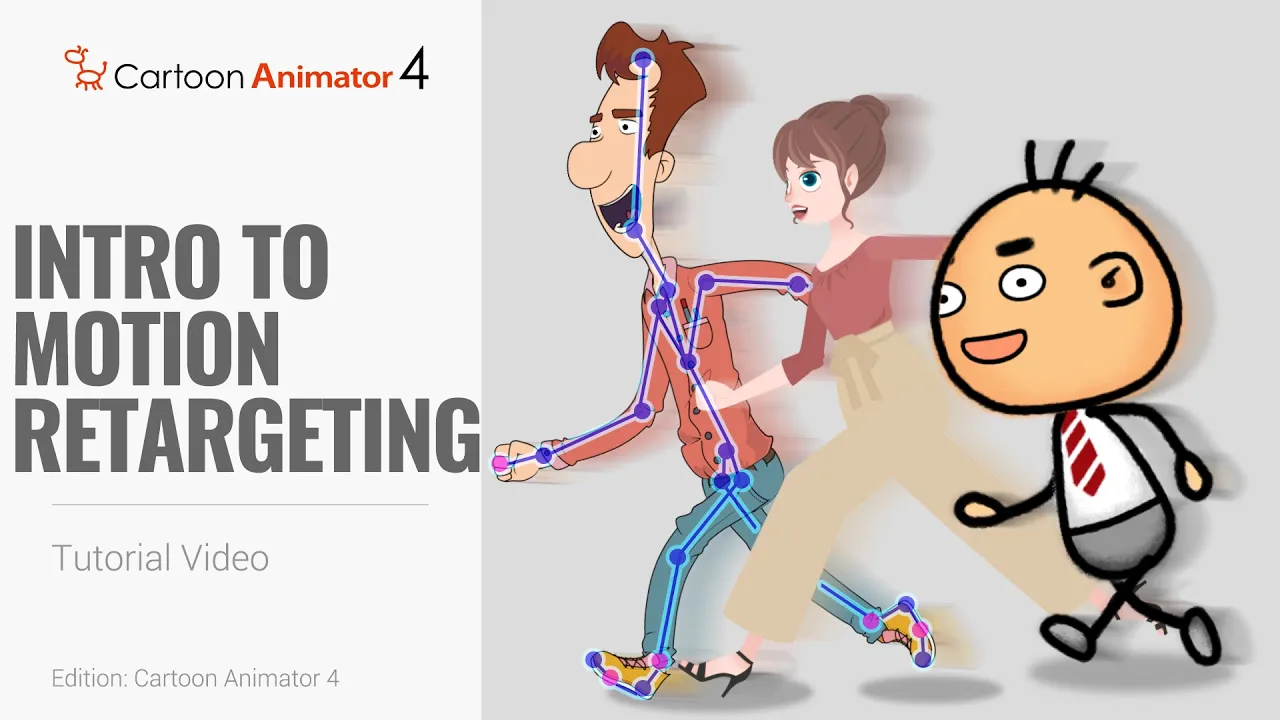 Cartoon Animator 4, Smart IK Motion Retargeting Tutorial - Intro to Motion Retargeting