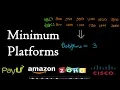 Minimum platforms needed in a railway station