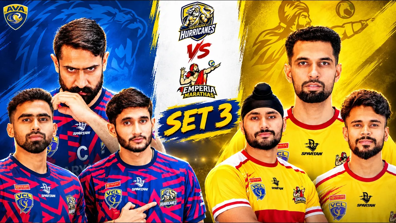 | SET 3 | SEMI-FINAL | Haryana VS Marathas | Volleyball Champion League |