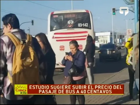 Estudio sugiere subir el precio del pasaje de bus a 40 centavos