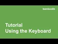 Using the keyboard in bamboolib