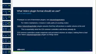 Velero CSI Integration Proposal meeting