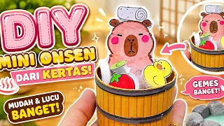 DIY Mini Onsen Capybara dari Kertas  | Cute Paper Craft Tutorial yang Gemes Banget!