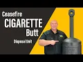 Justrite Ceasefire Cigarette Butt Disposal SafetyQuip Australia