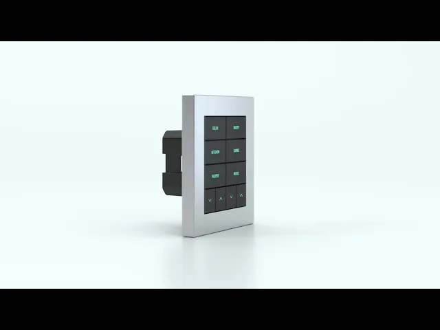 Пулт за управление с 10 бутона KNX 60х60 20venti EKINEX, EK-E2E-TP-10 с елегантен дизайн и интуитивни бутони.