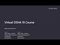 Virtual OSHA 10 Course