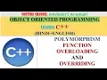 OOP POLYMORPHISM - FUNCTION OVERLOADING AND OVERRIDING