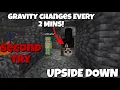 Second TRY OF Surviving Minecraft but the Gravity Flips random every TWO Minutes