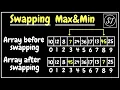 Swapping the Maximum and Minimum value in an Array java ICSE X class 10 Semester 2 computer