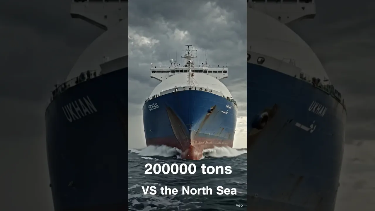 200,000 Tons vs North Sea Storm 😱🌊 poster