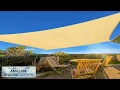 Artpuch 12 x12 Sand Sun Shade Sail Curved Commercial Outdoor Shade Cover Cream Review