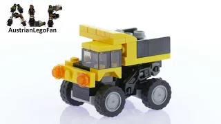 Lego Creator 31041 Construction Vehicles Model 2of3 Dump Truck - Lego Speed Build Review