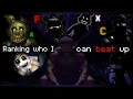 Ranking which FNAF Animatronics I can beat in a fight tier list