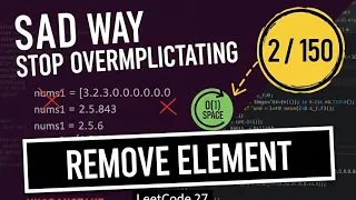 Remove Element Made Simple Two-Pointer Technique Tutorial