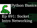 Python Basics Tutorial Socket Module Intro Networking