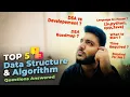 Top 5 Data Structure algorithm questions answered Language to learn DSA vs Dev When to start