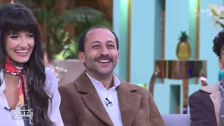 محمد السويسي من أبطال فيلم المطاريد ولع استوديو معكم منى الشاذلي وهو بيرقص على أغنية  براحة شوية  دندنها