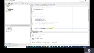 Java II Chapter 8 Class 1 Part 1 Review Writing a Class