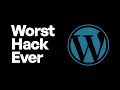 Is This WordPress s Worst Hack In History