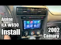 Double DIN Alpine iLX-W650 Radio Install - 02 Camaro SS SLP