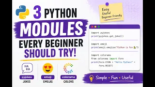 3 Python Modules Every Beginner Should Try