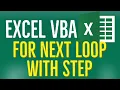 Excel VBA Tutorial for Beginners 39 - For Loop For Next Loop With Step in MS Excel VBA