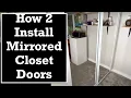 DIY RELIABILT Brand Mirrored Closet Doors Installation Directions Lowe s Reliabilt Brand Doors