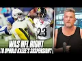 NFL Holds Up Full Season Suspension Of Damontae Kazee But Was It His Fault Pat McAfee Reacts