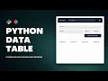 Python Tutorial DataTable Using Flet