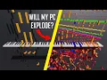 Black MIDI but every note spawns a physics object 4k 60fps ray traced