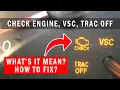 How to Fix Trac Off and Check Engine Light on the Toyota Corolla