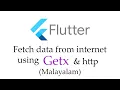 Using getx to fetch data from internet in flutter Malayalam