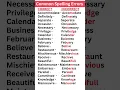Spelling Mistakes