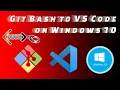 Integrated Git Bash with VS code on Windows 10 2020