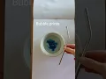 Bubble printing Blow through a straw and print