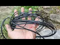 RUSH TO PICK UP DISCARDED WI-FI CABLES ON THE STREET TURN THEM INTO LIGHTERS E-CIGARETTES