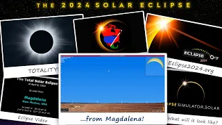 The Total Solar Eclipse of April 8 2024 from Magdalena NM