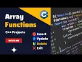 Array Operations in Data Structures Insert Delete Update Display and Exit in C Array Methods