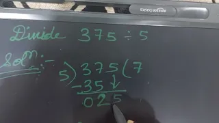 Divide 375 5