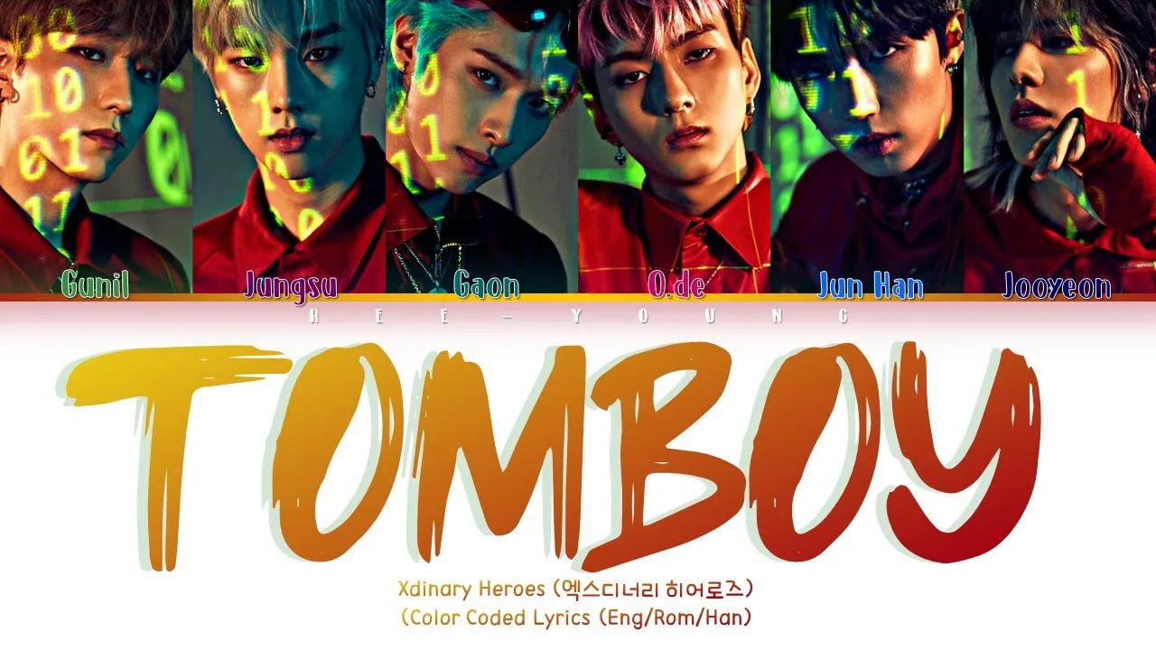 Xdinary Heroes "TOMBOY" (Original By (G)I-DLE) (Color Coded Lyrics (Han/Rom/Eng/가사) | COVER