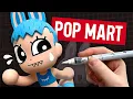 creating a 'Yoga Labubu' POPMART style art toy (Arrtx Direct Liquid Ink Markers)