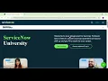 Accessing the ServiceNow University Portal - Step by Step