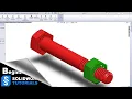 SolidWorks Tutorials - Bolt and Nut ISO Standard M6 thread