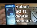 Kobalt 50ft digital tape measure