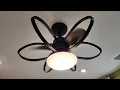 Minka-Aire Gordon 29 Aire-Delier with Integrated LED Light Kit in Coal Finish QUICK OVERVIEW