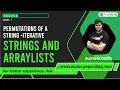 Permutations of a String - Iterative Solution String and Stringbuilders in JAVA